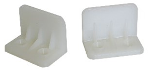 Batente de Estore L em Plástico Branco | Ref. GL31BL2