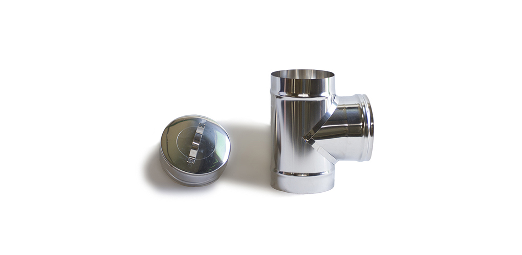 ortoflex Tê com Tampa a 90° em Aço Inoxidável D80 | Ref. (não indicado)