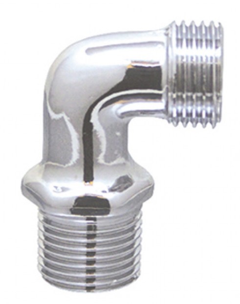 Curva Cromada Macho/Macho 1/2" × 1/2" | Ref. 0136.1100 - P&F MB