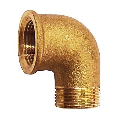 Joelho em  Latão rosca macho/fêmea 1 1/2" | Ref. 0602.0007  - P&F MB