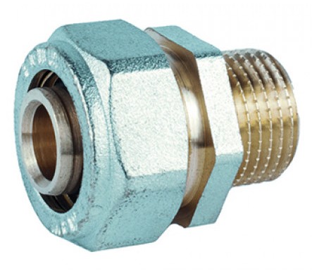 União macho para multicamada de aperto 20x1/2" | Ref. MW0904.0904 – MEBRA