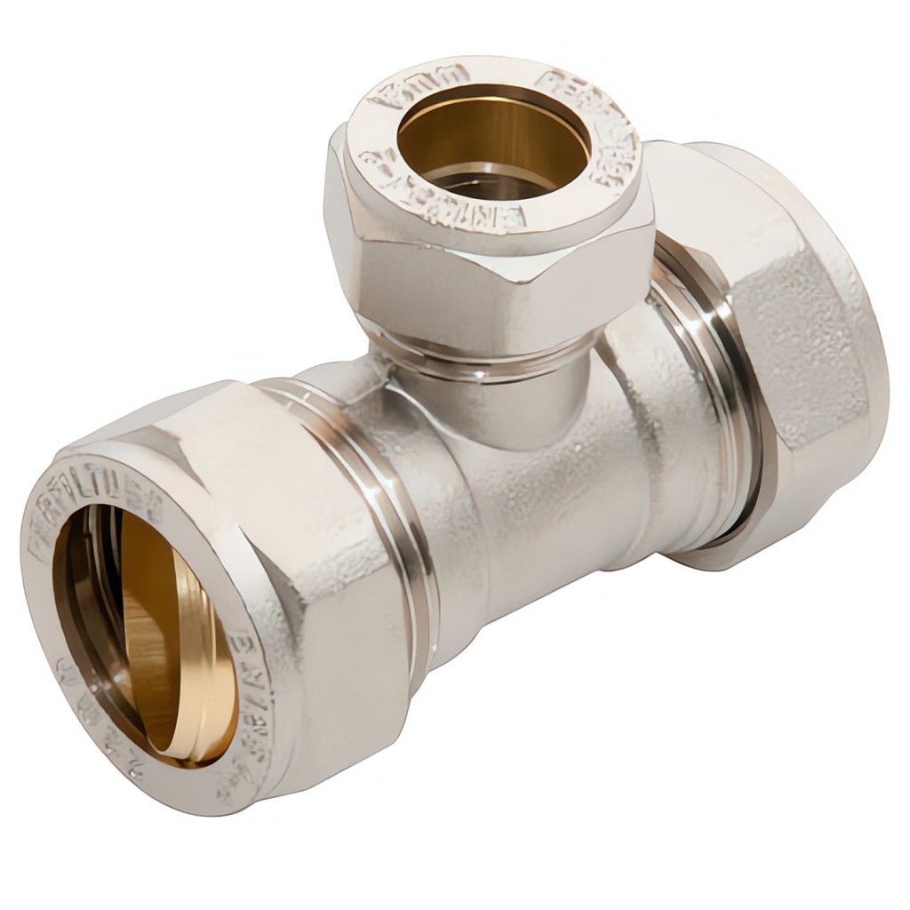 T de redução  em inox 18x15x18 | Ref. 515181518- F&F