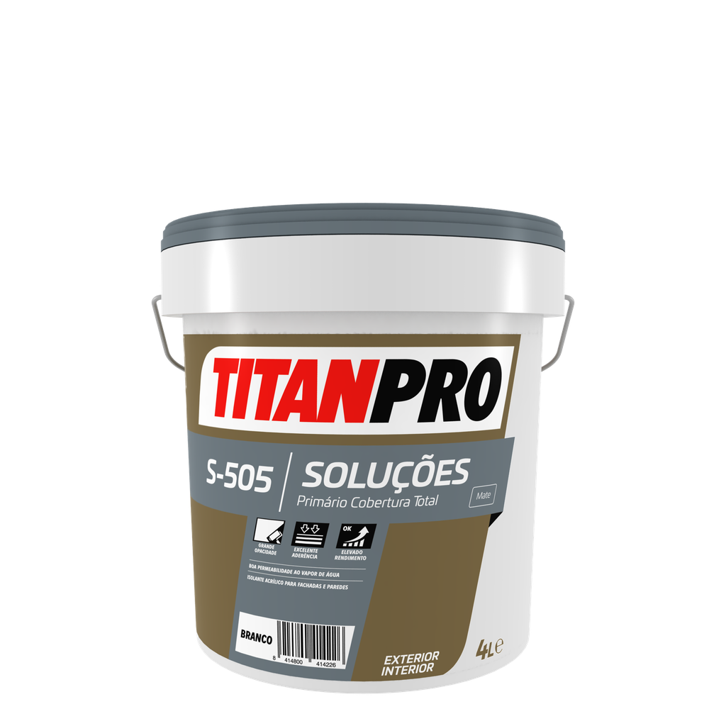 Primario de  Cobertura Total Branco 15litros  | Ref. S-505 - TITAN