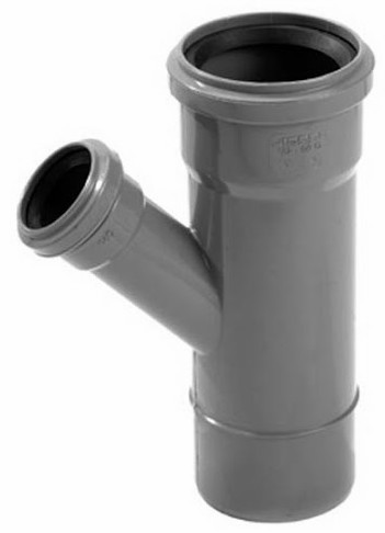 Forquilha de  redução PVC para esgoto 75x40 | Ref. 2057007 - F&F