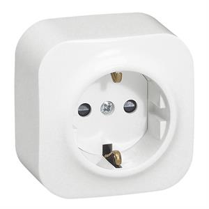 Forix Tomada 2P+T Schuko Simples Branco | Ref. 782411 - LEGRAND