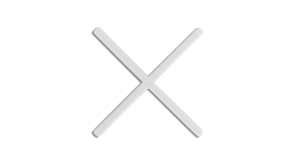 Cruzeta 1,5mm (300 un.) | Ref. 2912 – RUBI