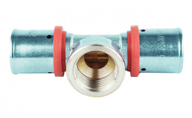 Tê Redução R/F Press 20 x 1/2 (multicamada) | Ref. MW09030503 – MEBRA