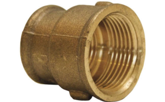 P&F MB 0620.0003 União Latão Red rosca fêmea/fêmea 3/4"x1/2" | Ref. 3/4"x1/2"