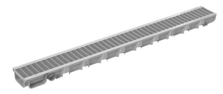 Canal Pegasus Plus One S com grelha Cinza | Ref. 1335P - DAKOTA