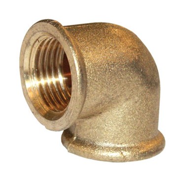 Joelho de Latão rosca F/F Simples 1/2" | Ref. 0600.0003 -  MEBRA