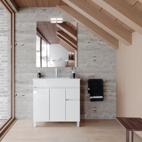  Conjunto ELBA 80 Branco (M+Lav.) | Ref. 20240157 – AML 