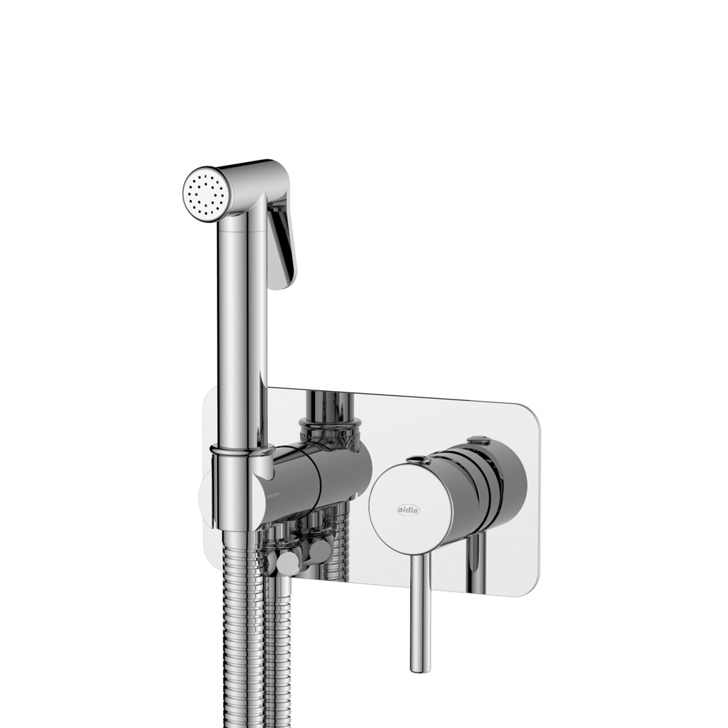 Kit de Chuveiro Higiénico Encastrar CURVE Cromado | Ref. AD12070412  – MEBRA