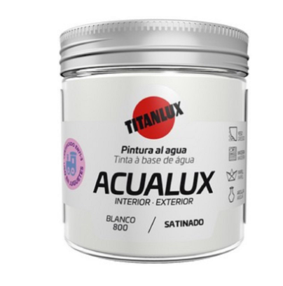 Acualux Acetinado Branco 0800 250ml | Ref. 5809278 – Titanlux 