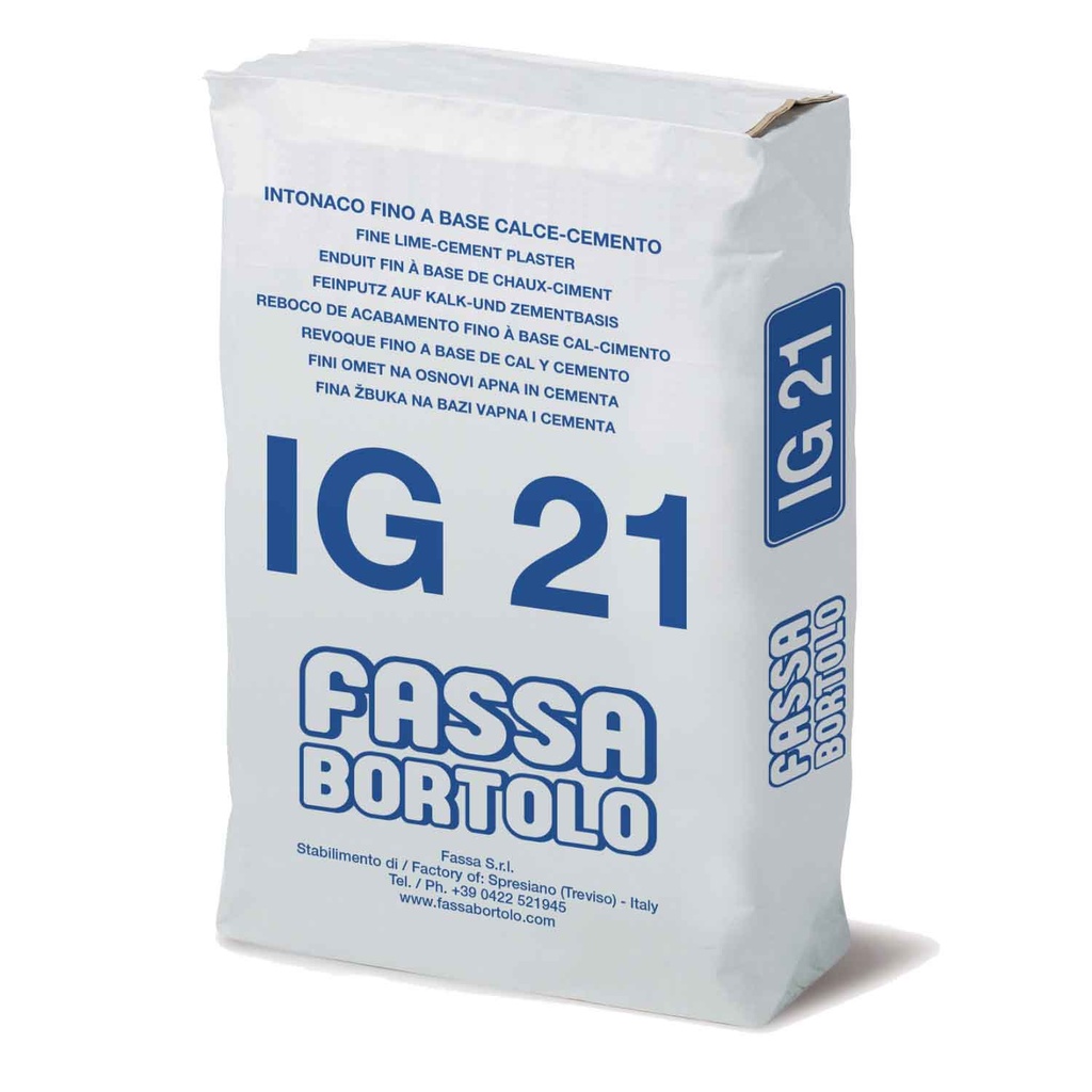 IG 21 Massa de  Acabamento Cinza Interior Saco 25 KG  – FB 