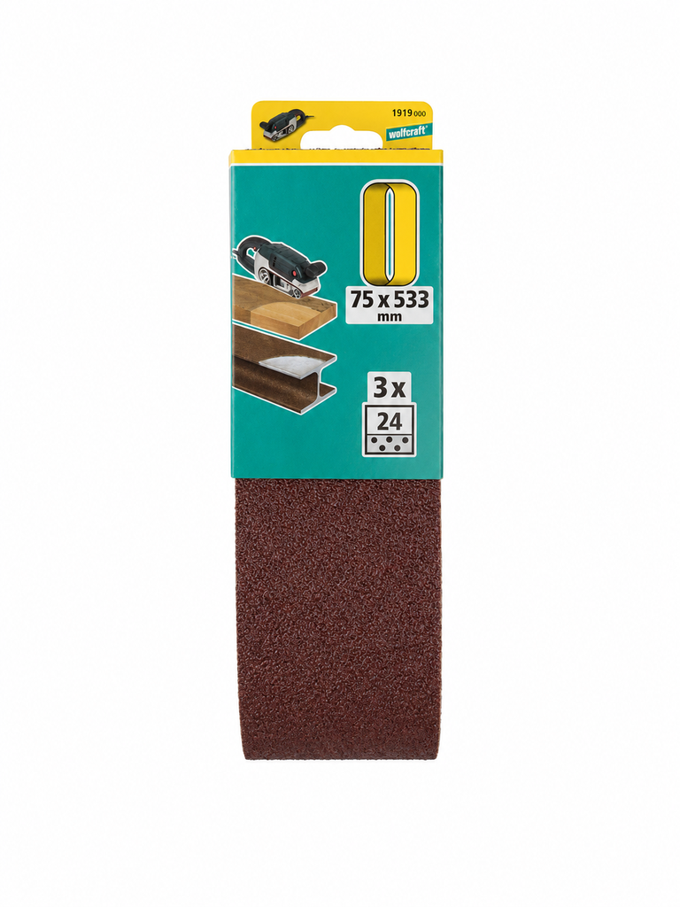 Cinta de lixa 75x533mm GR80 (3un)-1920000 