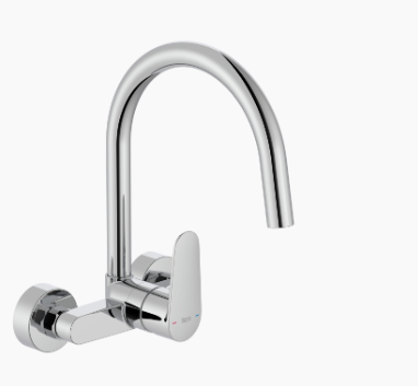 Torneiora misturadora de lava loiça à parede Victoria Plus Cr | Ref. A5A764FC00 – Roca 