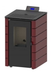 Salamandra Pellets Europa 6kW Bordeaux  |345PA1071X090 