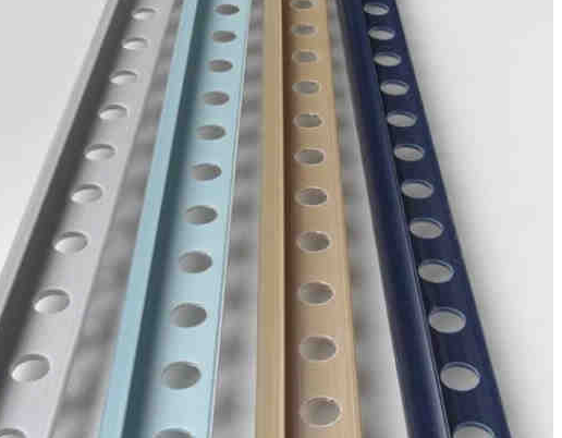 Perfil de azulejo Castanho 6,5mm PVC Barra 2,6m | Ref. 113601 – TOPECA