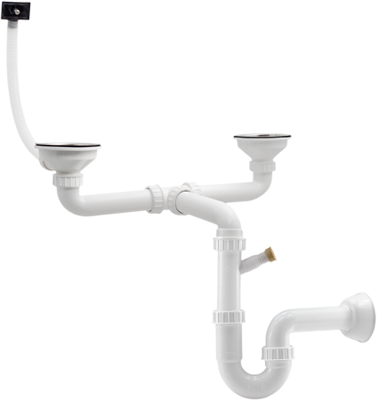 Válvula 115 Dupla com sifão snti Inundação | Ref. 0221110 – RODI