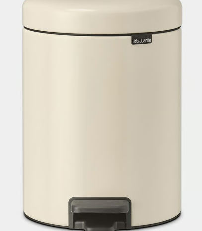 Balde lixo NewIcon 5Lts bege Suave | Ref. 149900 – BRT 