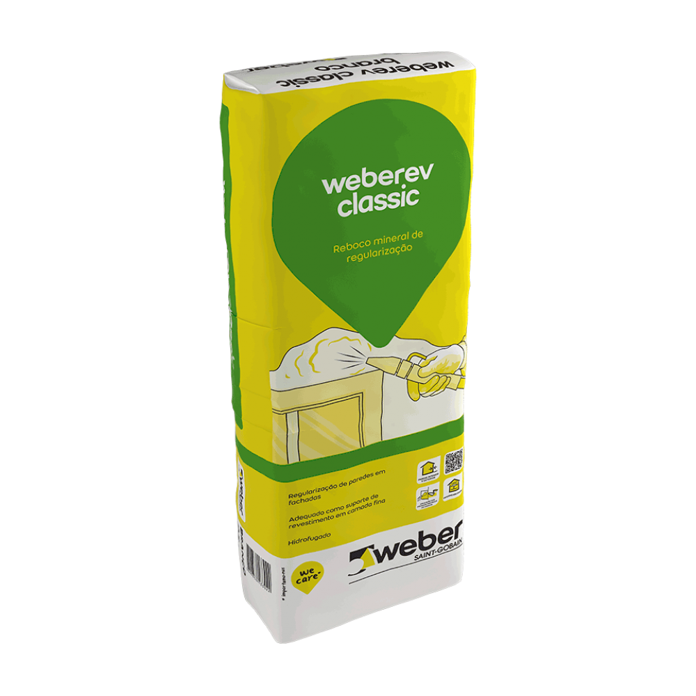 Weber Rev Classic Branco Saco 25 Kg 