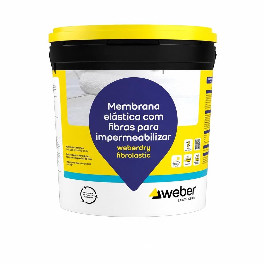 WeberDry Fibrolastic 5 Kg Branco 