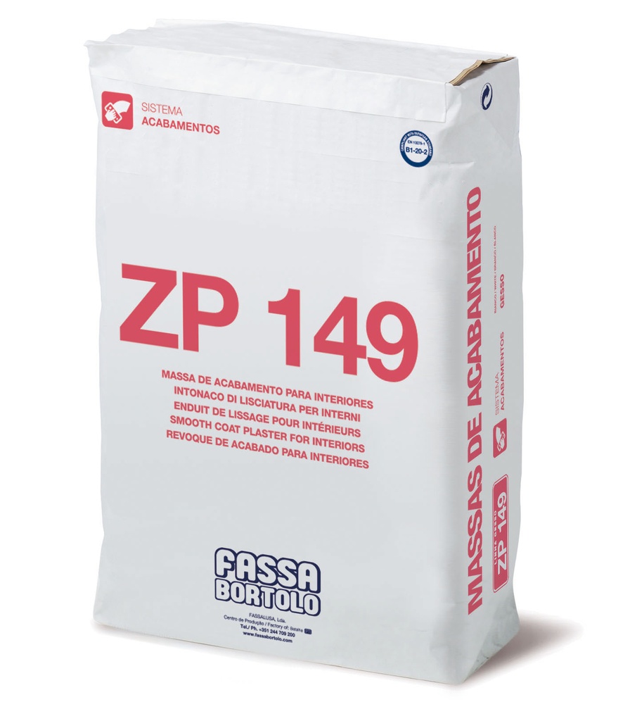 ZP 149 - Massa Acabamento Gesso Saco 20 