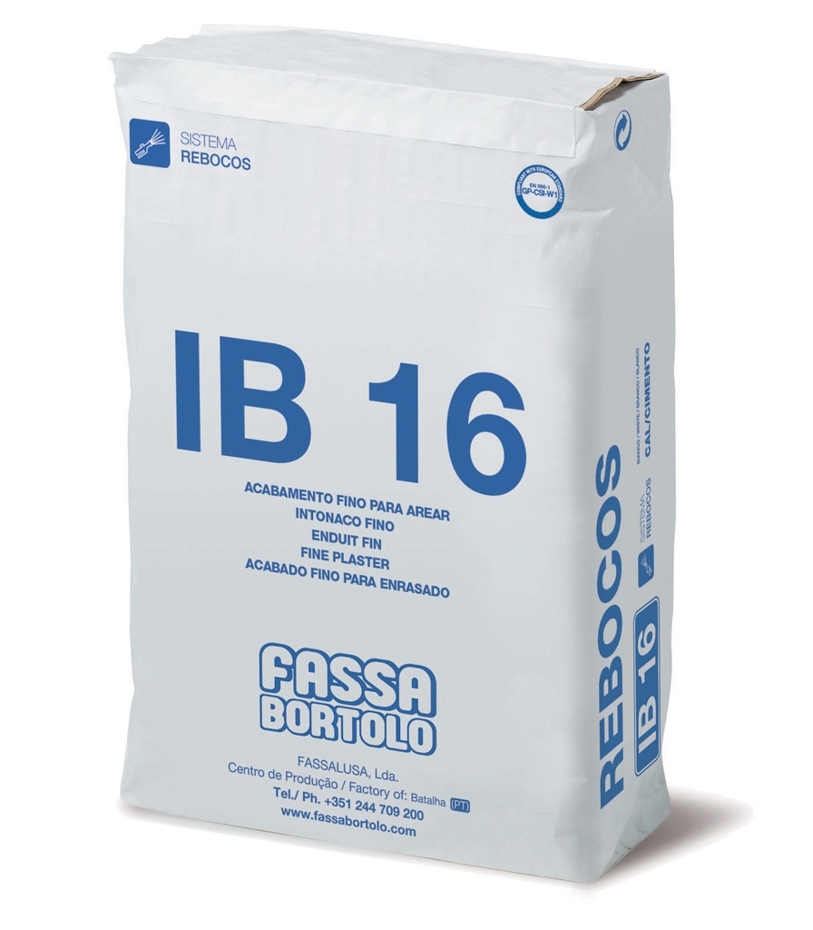 IB 16 - Massa Acabamento Branca Saco 25 Kg