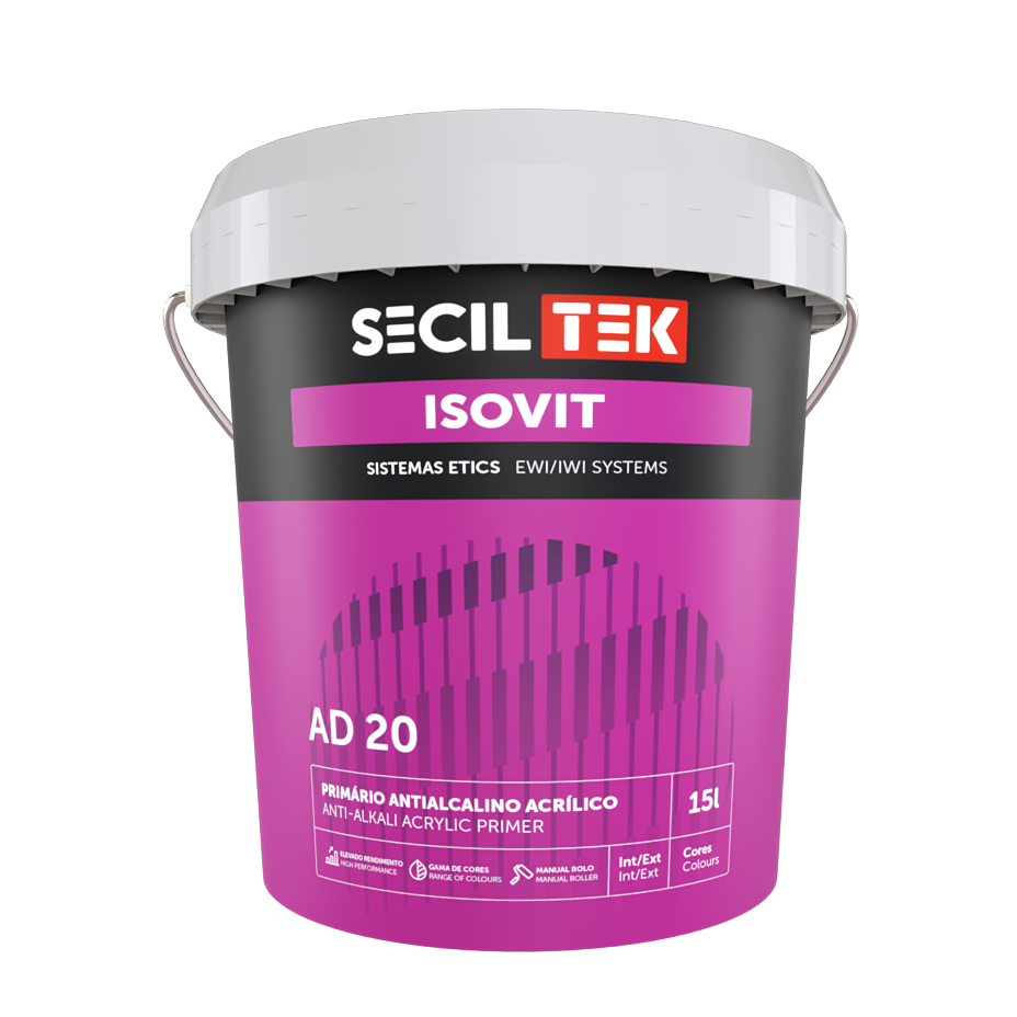 [97301341AP8200] SecilTek Isovit AD20 Cor10A Balde 15 Lts 