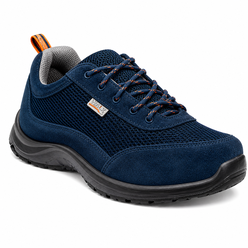 Sapato de Segurança COMO2 S1P SR Azul Marinho — Nº 43