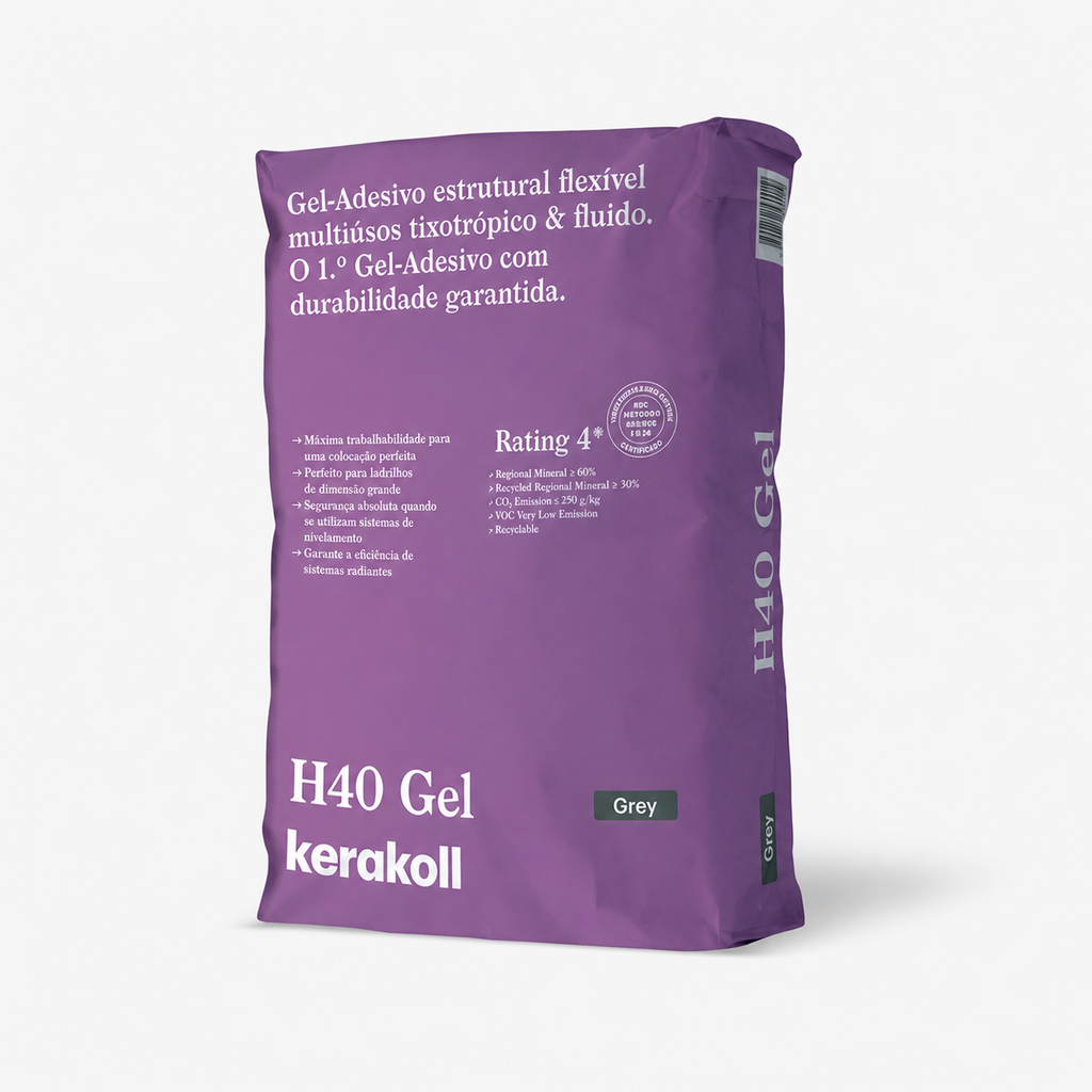 Cimento Cola Kerakoll H40 Gel Cinza 20 kg