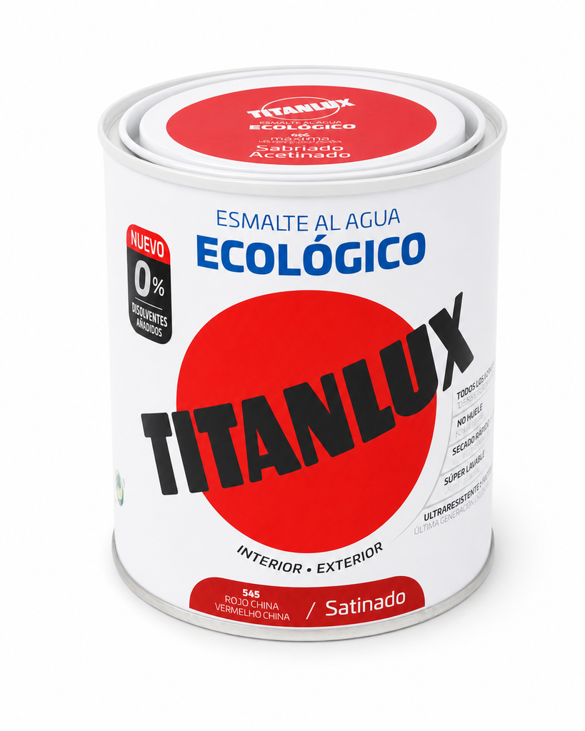 Titanlux Ecológico Acetinado Vermelho China 750 ml