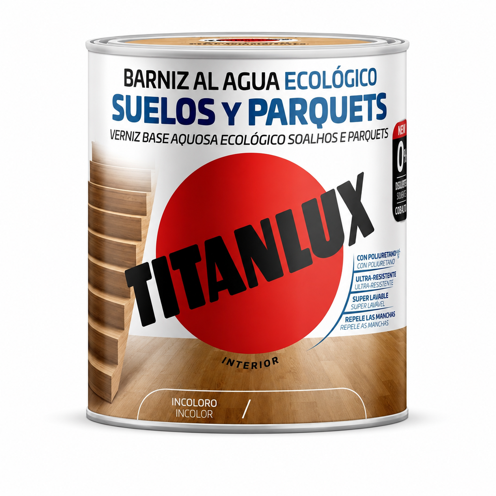 Verniz para Soalho Poliuretano Aquoso Incolor Acetinado 750 ml