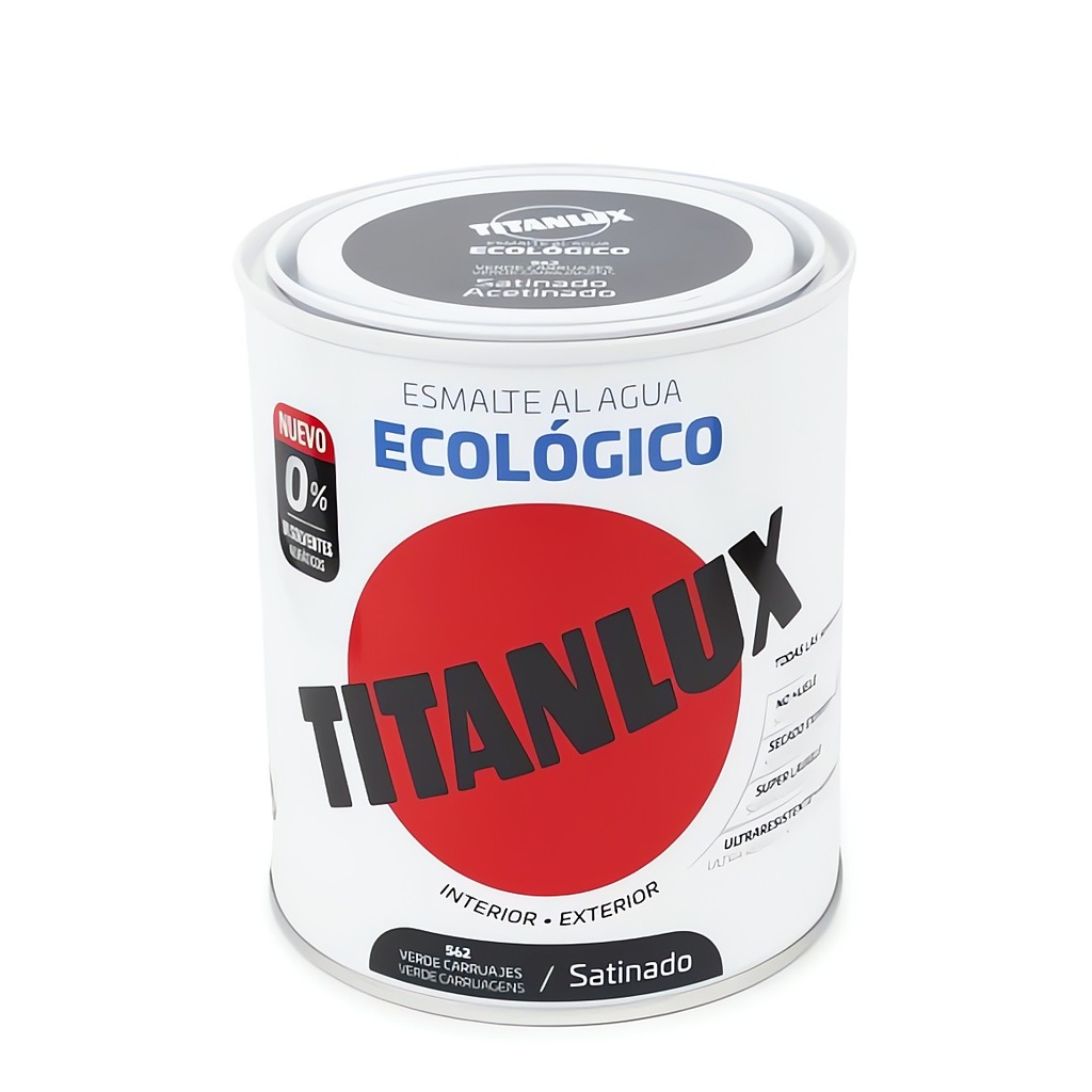 [8535806039] Titanlux Ecológico Acetinado Verde Carruagem 750 ml