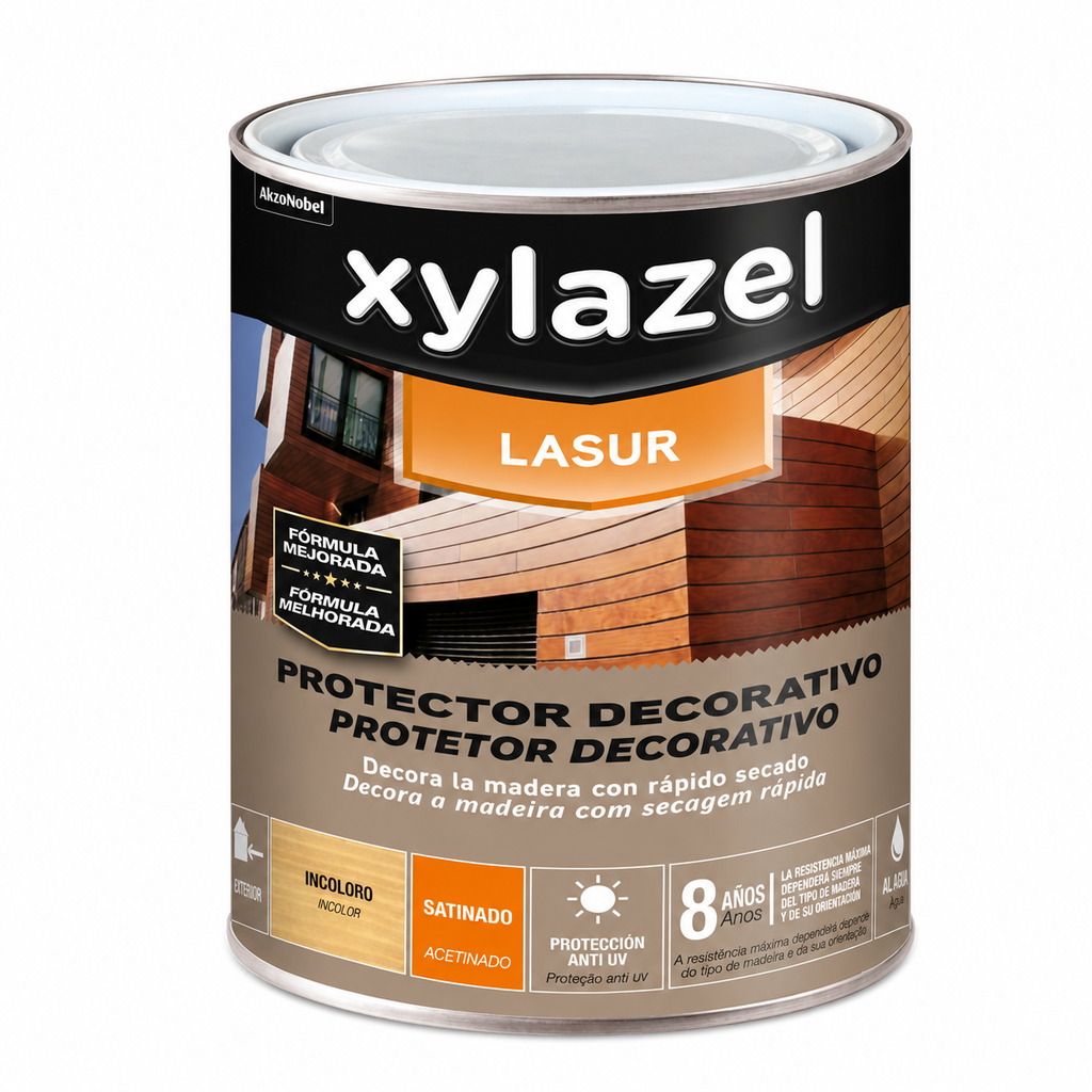 Lasur Protetor Aquoso para Madeira Decor Incolor Acetinado 750 ml