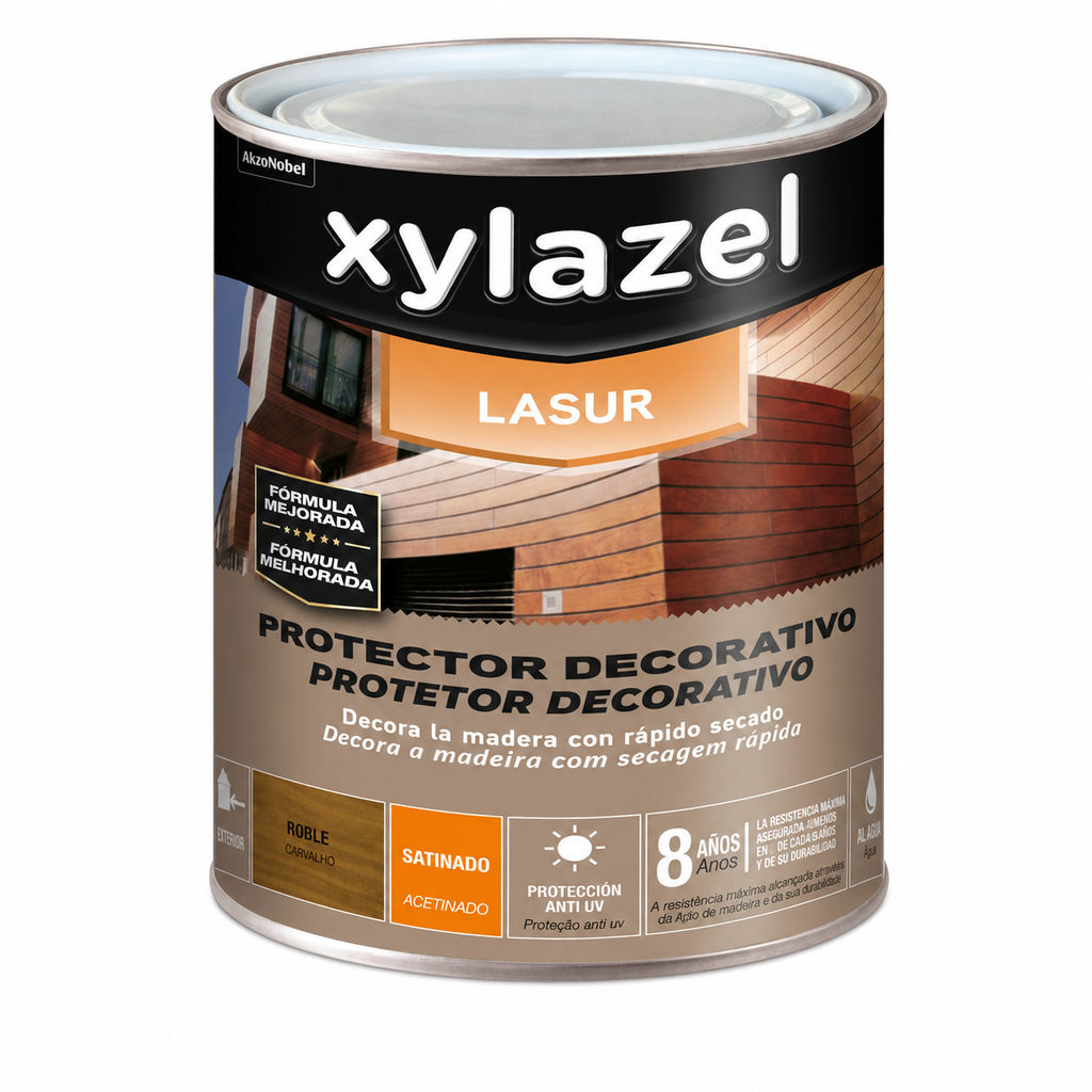 [8535834254] Lasur Protetor Aquoso para Madeira Decor Carvalho Acetinado 750 ml