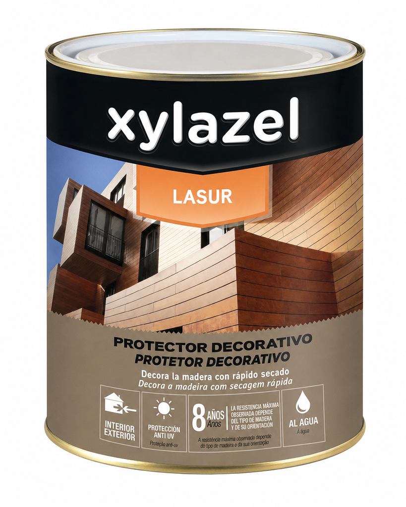 Lasur Protetor Aquoso para Madeira Decor Wengué Acetinado 750 ml