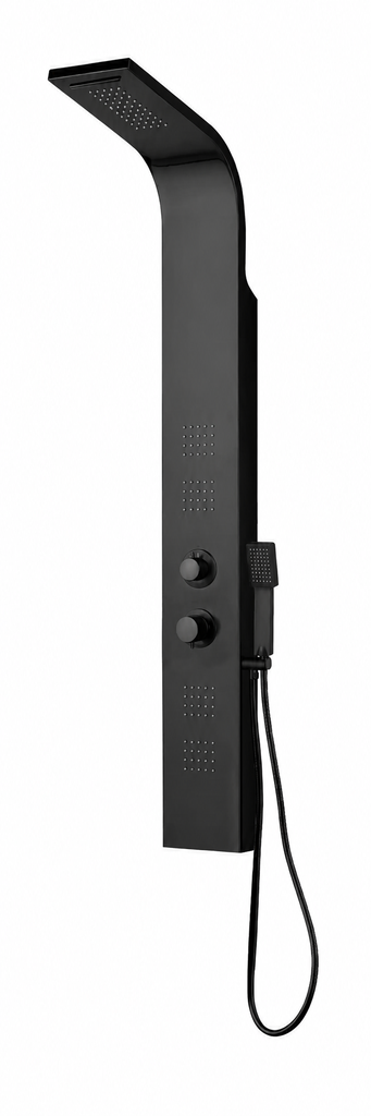 Coluna de Duche com Cascata Preta RIB — Ref. 232012