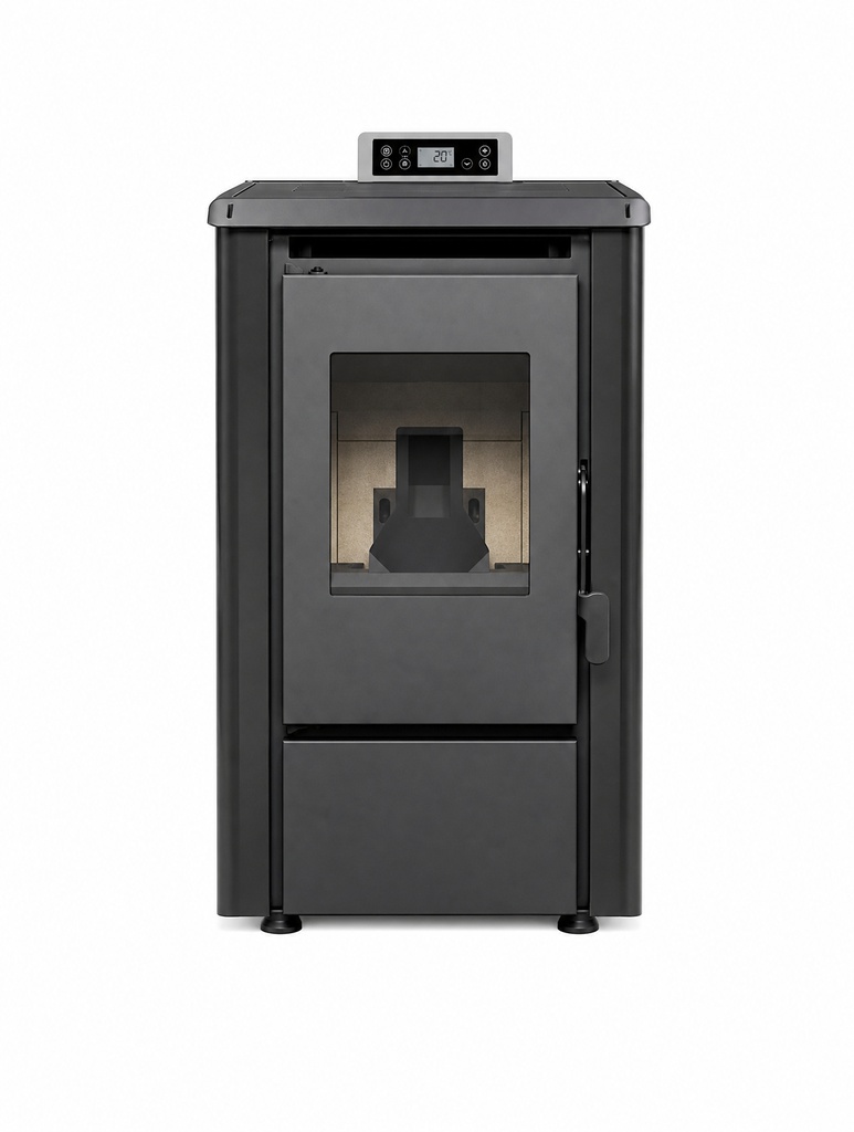 Salamandra a Pellets Metlor Mekka Preta — 9 kW