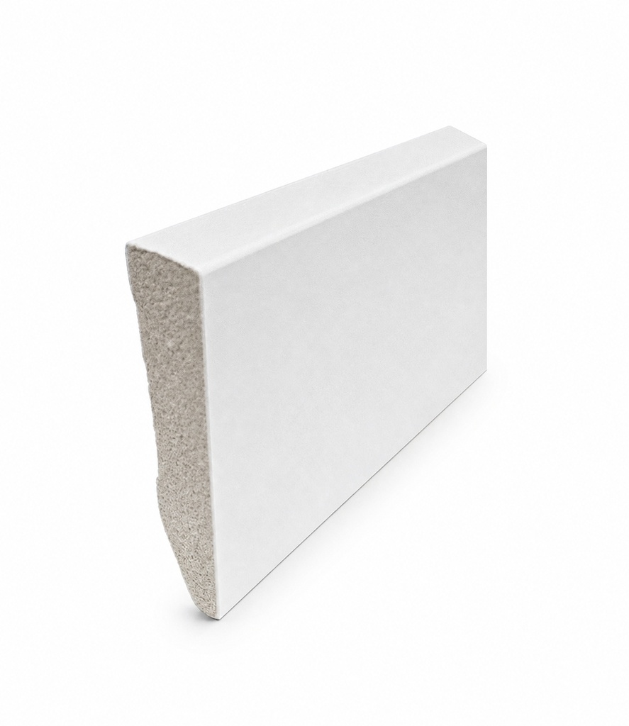 Rodapé PVC Branco 2250x70x1 mm