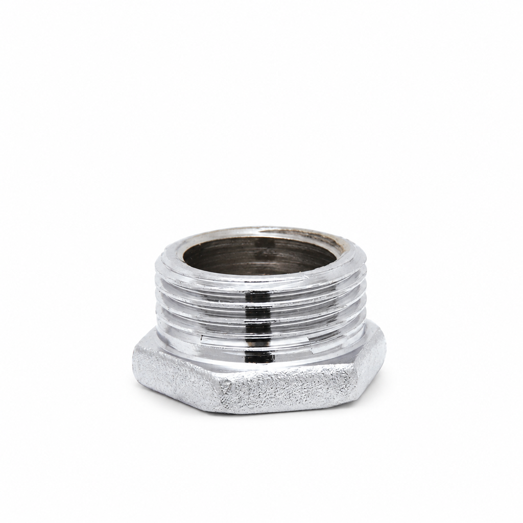 Porca Redução Cromada - 1/2"x3/8"