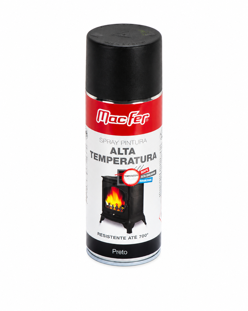 Spray Alta Temperatura Preto 400ml -  058.0071
