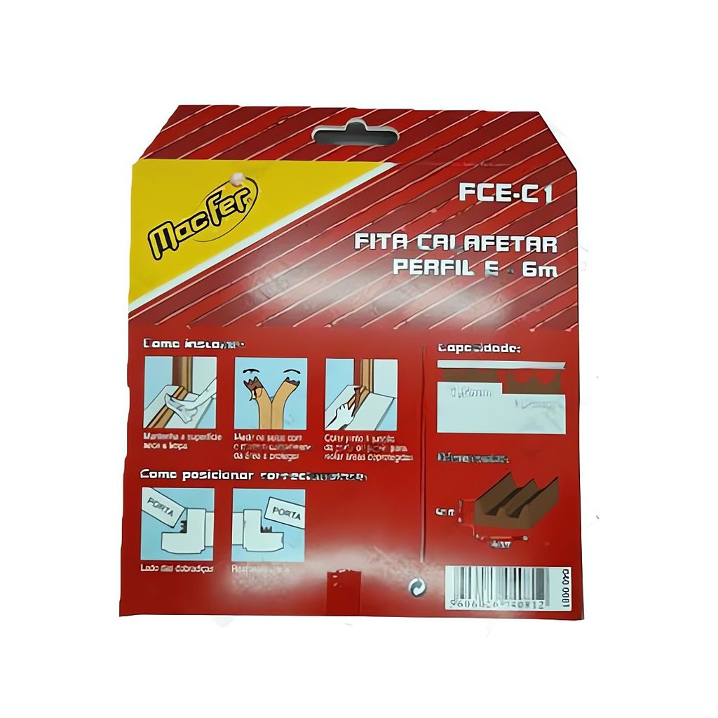 TFT Fita Calafet Perfil E FCE-C1 9x4mm 6m Castanho