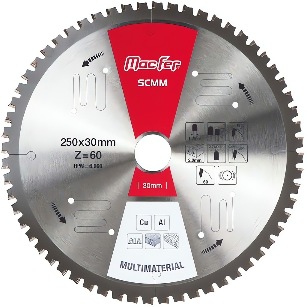 TFT Disco Multimater Macfer 216x30mm Z60 125.0069