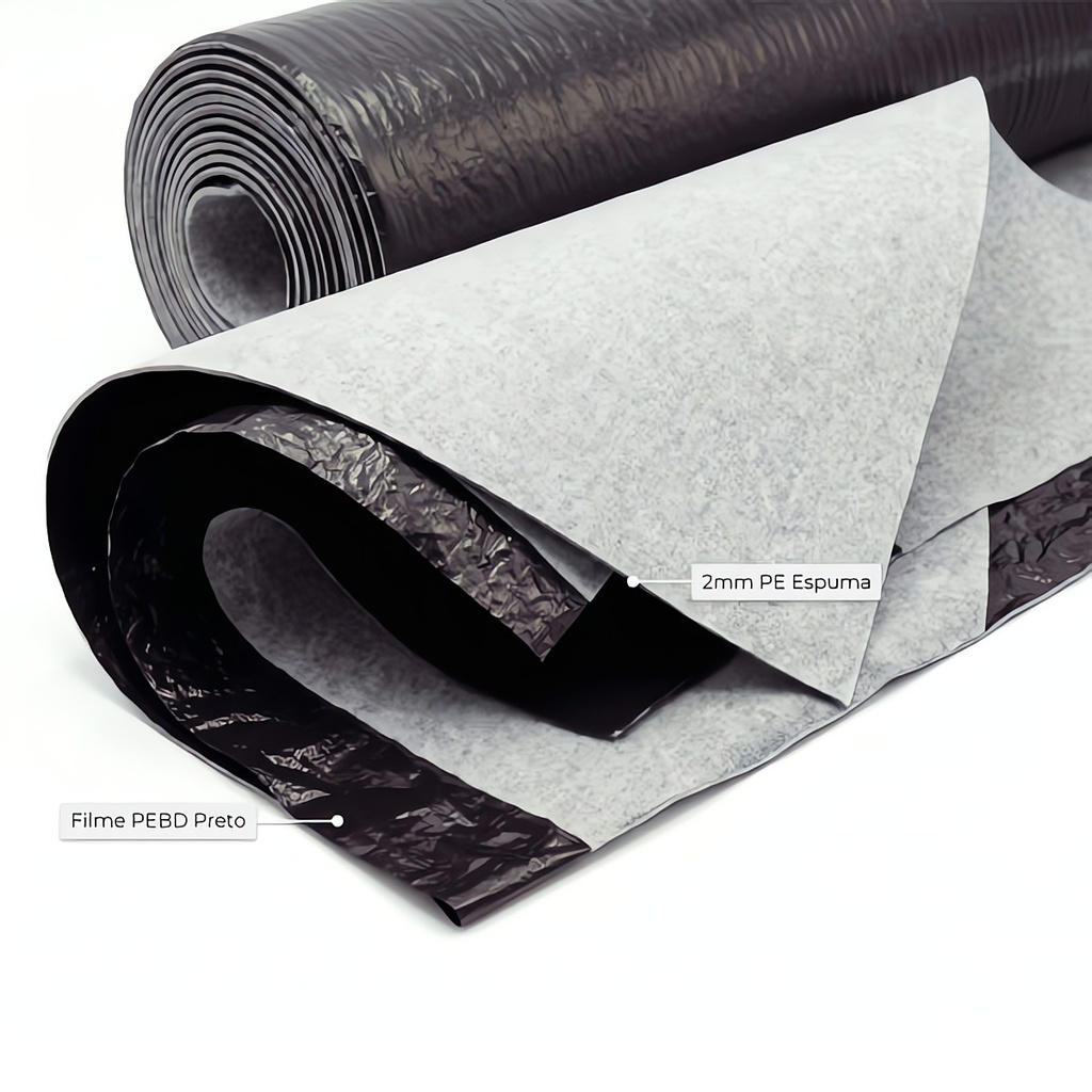REVESPERFIL Rolo espuma politeleno 2mm c/ plastico 80m2 F10.T2P 1.60X50