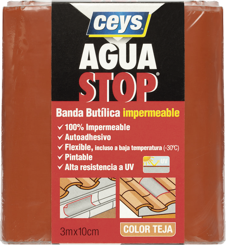 Aguastop Banda Butilica impermeável telha 10x3 | 902813 
