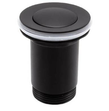 Válvula de lavatório Clic-Clac Preta 