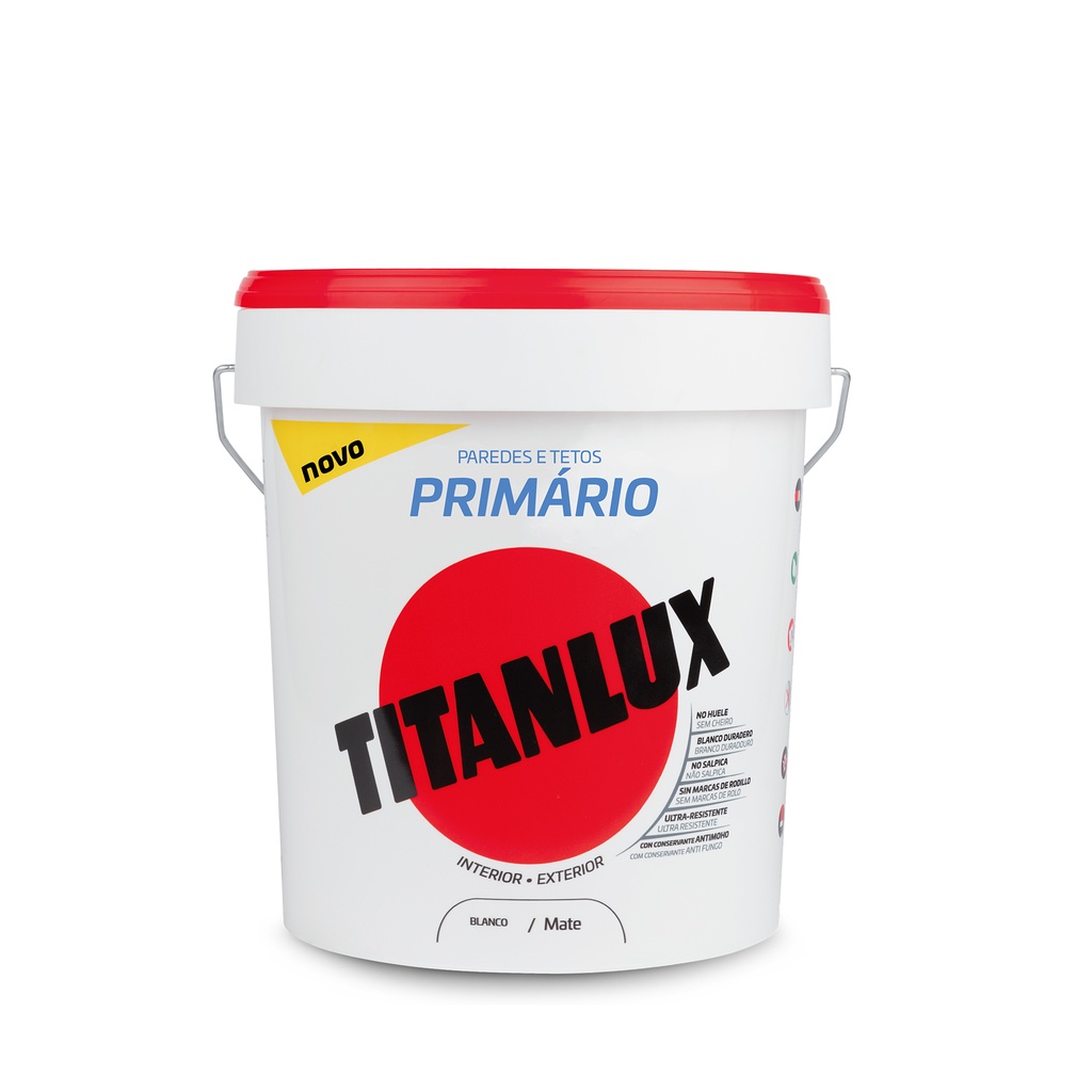 Primário Titanlux interior e exterior branco 4L