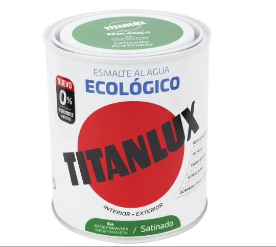 Esmalte Ecológico Acetinado Verde Primavera 750 ml