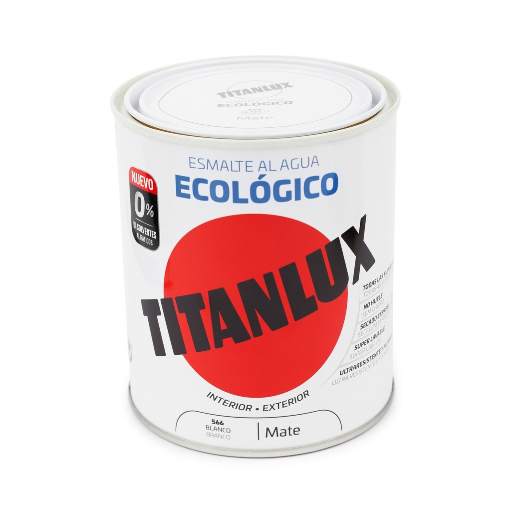 Esmalte Ecológico Acetinado Branco 750 ml